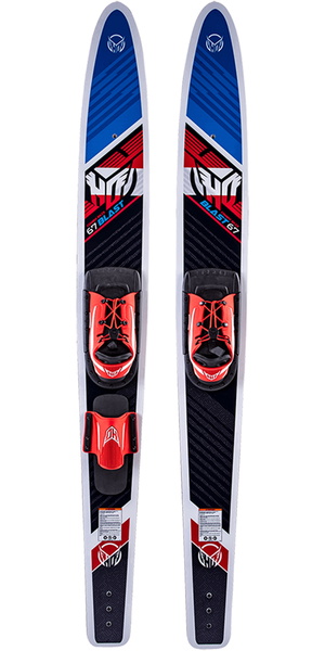 2026 HO Sports Blast Combo Waterskis H22BL - Black / Azul / Rojo
